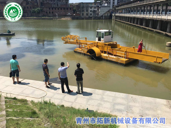 銷(xiāo)往遼寧朝陽(yáng)(yáng)全自動(dòng)(dòng)割草船【工作視頻】